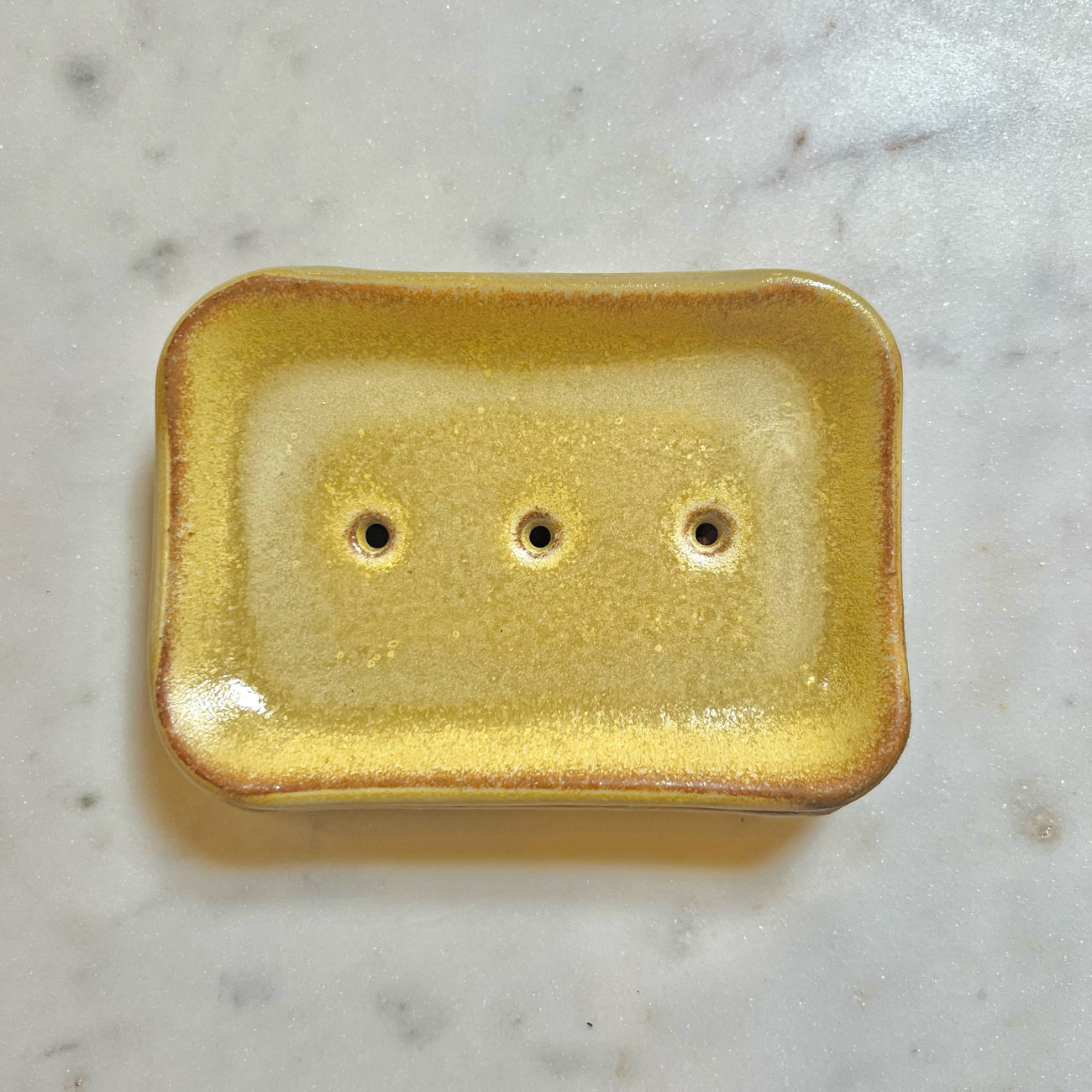 Yellow Stacked Soap Dish